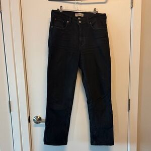 Abercrombie & Fitch Women's Black Straight Leg Jeans Live Curve 6 / 28